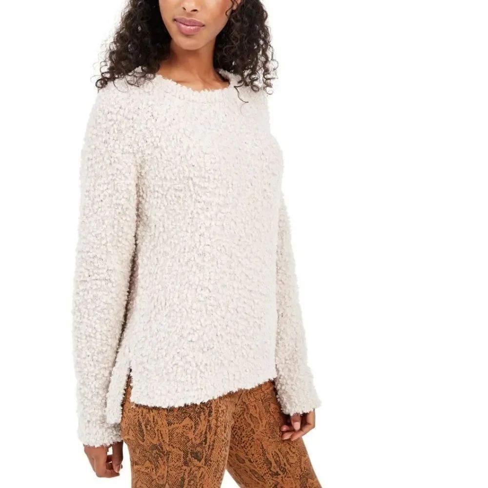Hippie Rose Juniors' Textured High-Low Sweater Sz XS